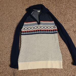 Llbean Merino wool ski sweater